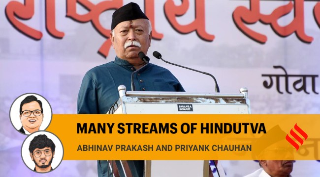 Rashtriya Swayamsevak Sangh chief Mohan Bhagwat addresses during a public meeting, in Panaji. (ANI)