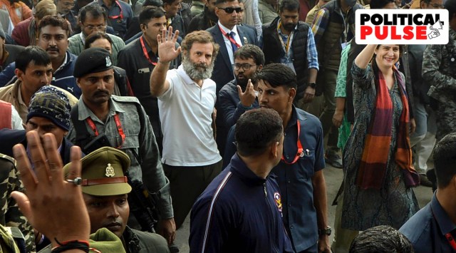 Ghaziabad: Congress leaders Rahul Gandhi and Priyanka Gandhi Vadra during the party's 'Bharat Jodo Yatra', in Ghaziabad, Tuesday, Jan. 3, 2023. The Bharat Jodo Yatra resumed in Delhi on Tuesday after a nine-day break for Christmas and New Year. (PTI Photo)