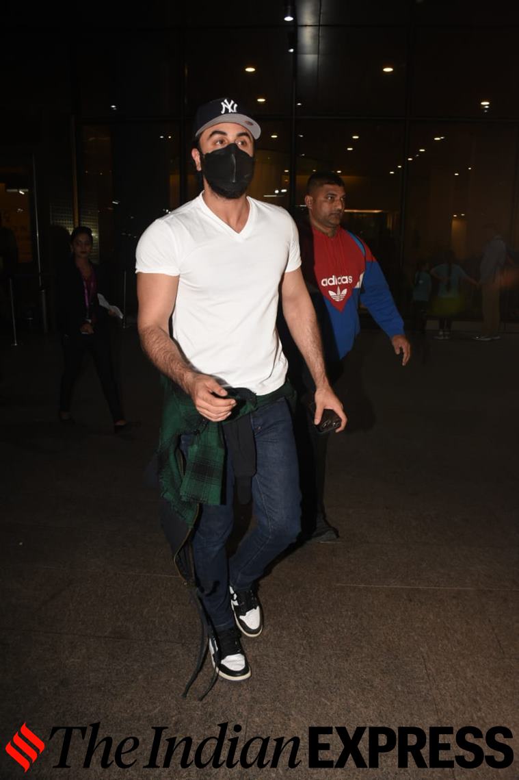 Ranbir Kapoor swears by a hoodie and fresh kicks for his airport OOTD