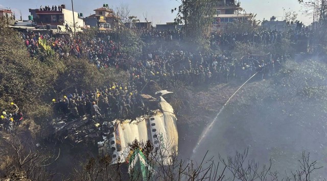 Rescue operations underway after the crash on Sunday. (PTI)