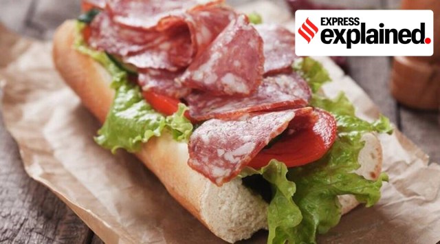 A subway sandwich