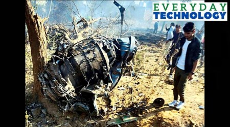 Sukhoi IAF Mirage crash wreckage.