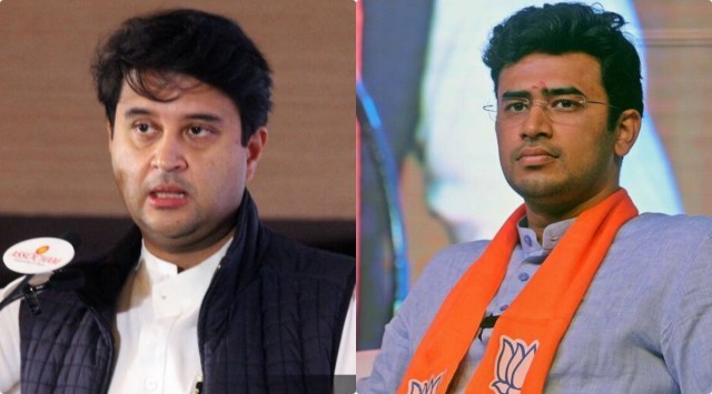 Jyotiraditya Scindia said that when the incident took place, Tejasvi Surya himself reported it to the pilot and crew. (File)