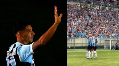 Luis Suarez scored Gremio's game-winning goal in his farewell for