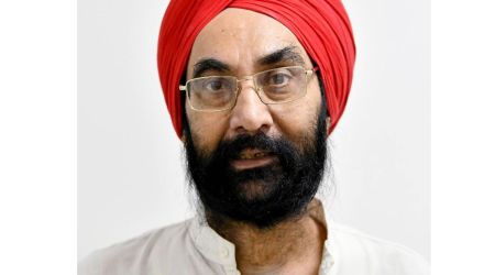 In a video that has gone viral on social media, Saluja is seen going near the chair of the district collector to question his authority to slash and divert funds under different programmes unilaterally. (Photo: ANI)