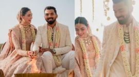 Athiya Shetty KL Rahul wedding live: Athiya Shetty and KL Rahul tied the knot today. (Photo: KL Rahul/Instagram)