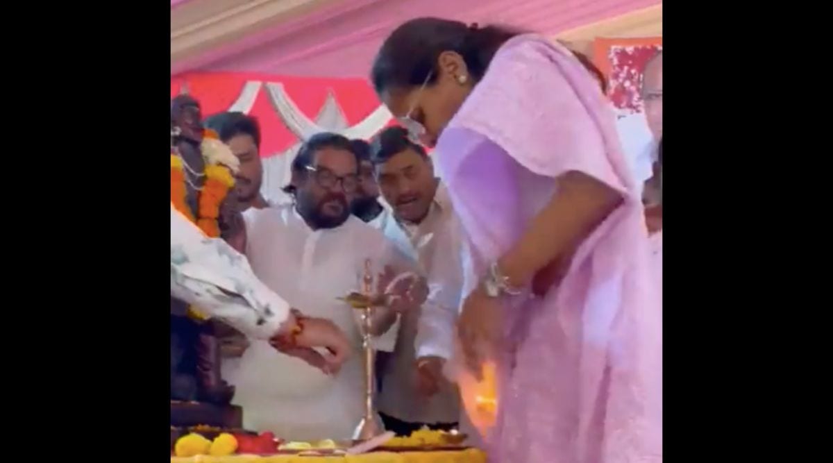 Supriya Sule’s saree catches fire at event in Hinjewadi Pune News