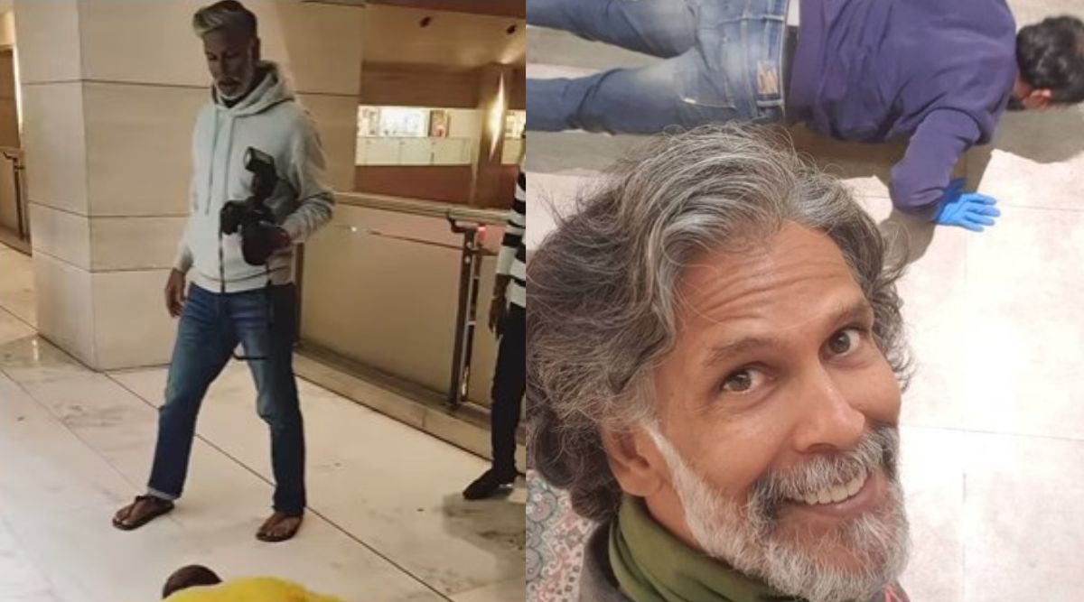 Milind Soman makes paparazzi do 20 push-ups before letting them click ...