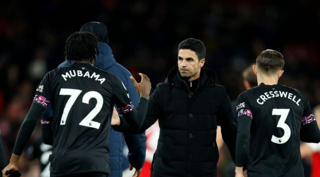 Arsenal's manager Mikel Arteta