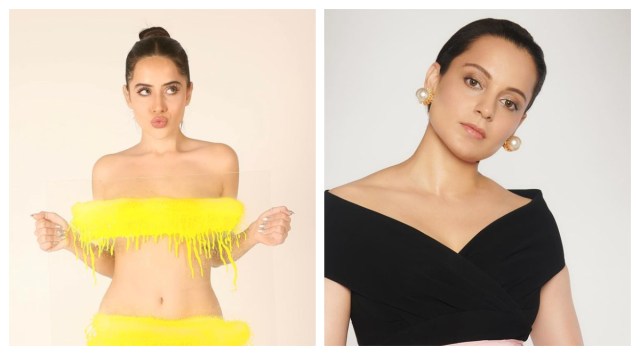 Uorfi Javed and Kangana Ranaut