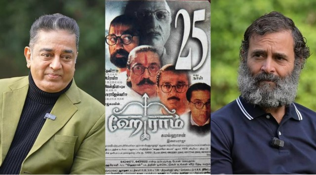 Actor-politician Kamal Haasan was in conversation with Congress leader Rahul Gandhi. (Photo: Rahul Gandhi/YouTube, film still)
