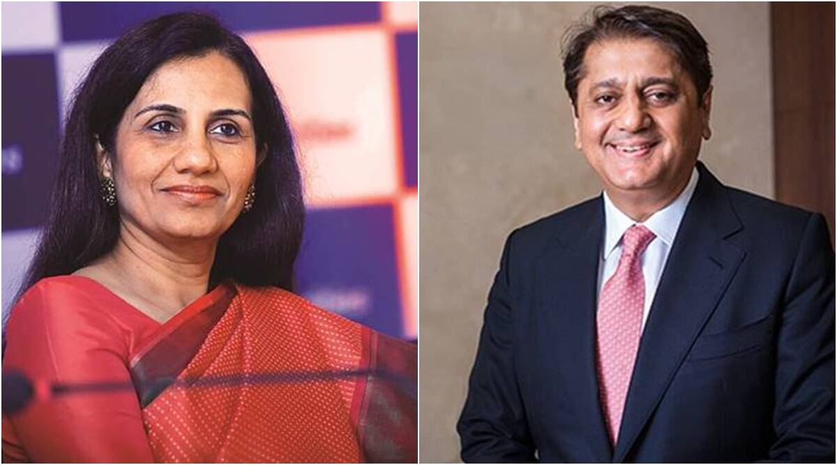 Chanda Kochhar and her husband Deepak Kochhar. (File)