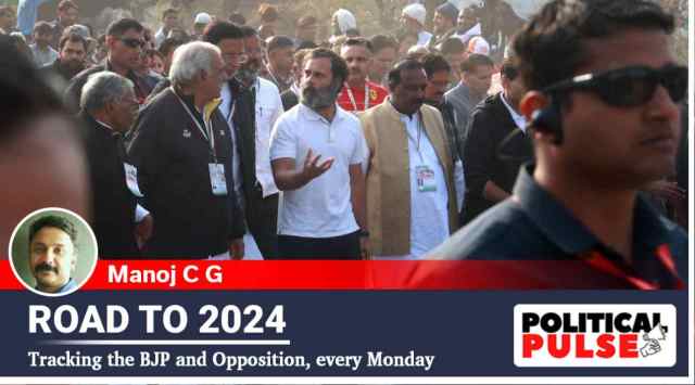 Rahul said during the Bharat Jodo Yatra that he still holds the view that only the Congress can provide a “central ideological framework and structure” against the BJP. (Express Photo by Amit Mehra)