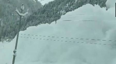 The Kashmir valley witnessed the season’s second snowfall Thursday and Friday and the upper reaches of the Valley received up to four feet of snow. (Photo: ANI)