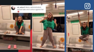Not Cool': Woman's Gymnastics Display Inside Delhi Metro Coach Sparks Anger  - News18