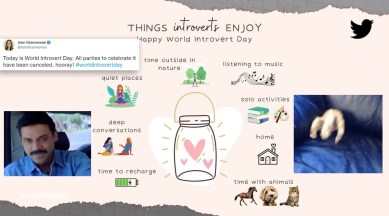 World Introvert Day Netizens post relatable memes on a day meant to celebrate 'quiet ones', introvert, celebrate, New Year, parties, solitude, January 2, Twitter trends, viral, trending, Indian Express