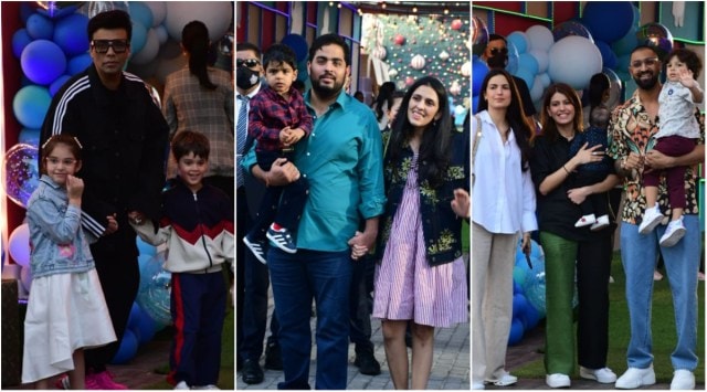 Karan Johar and kids Roohi-Yash, Ayan Mukerji attend Akash Ambani’s son ...