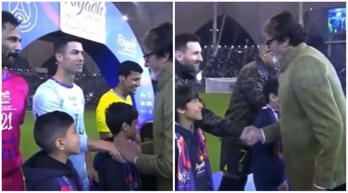 WATCH: Cristiano Ronaldo greets Lionel Messi, Neymar, Kylian