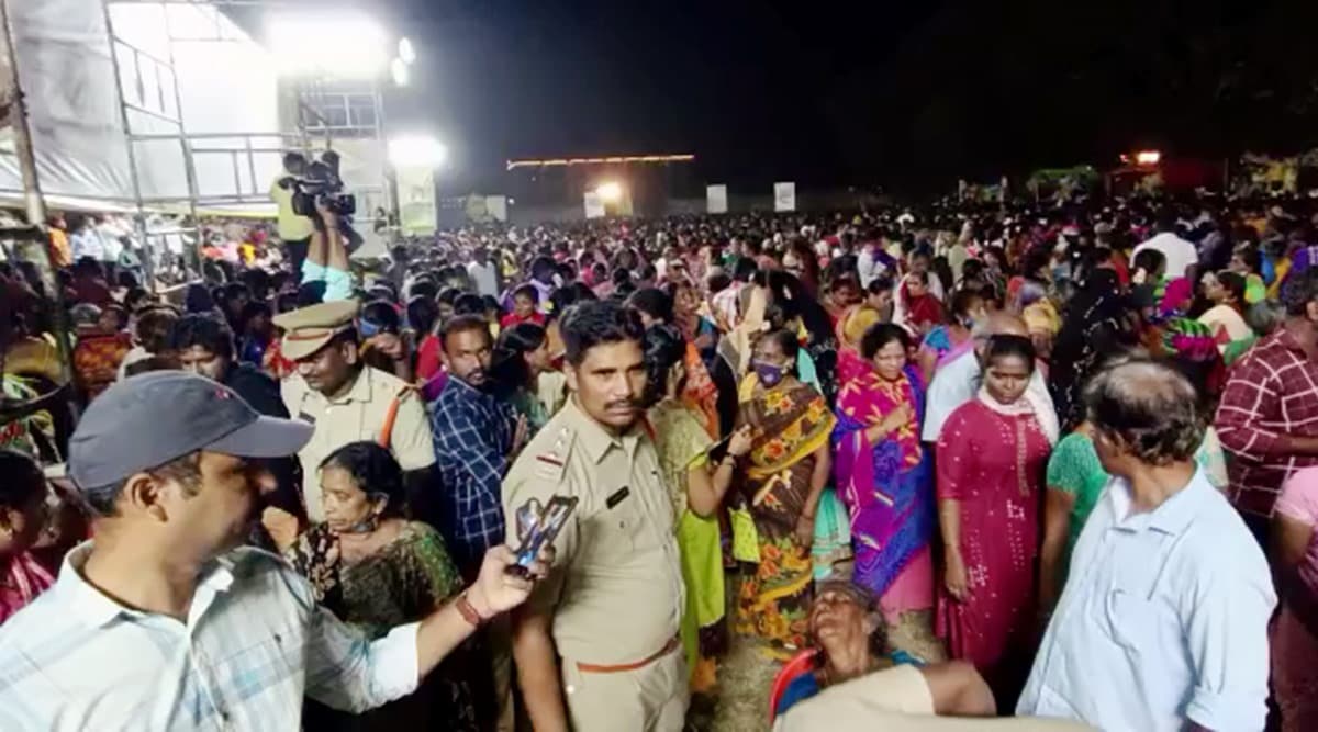 Thought we would collect sarees and go home happy Relative of woman killed in stampede at Chandrababu Naidus event Hyderabad News