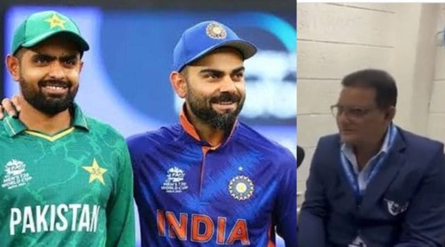 Babar Azam and Virat Kohli on left. (FILE). Mohammad Azharuddin on the right. (Screengrab)