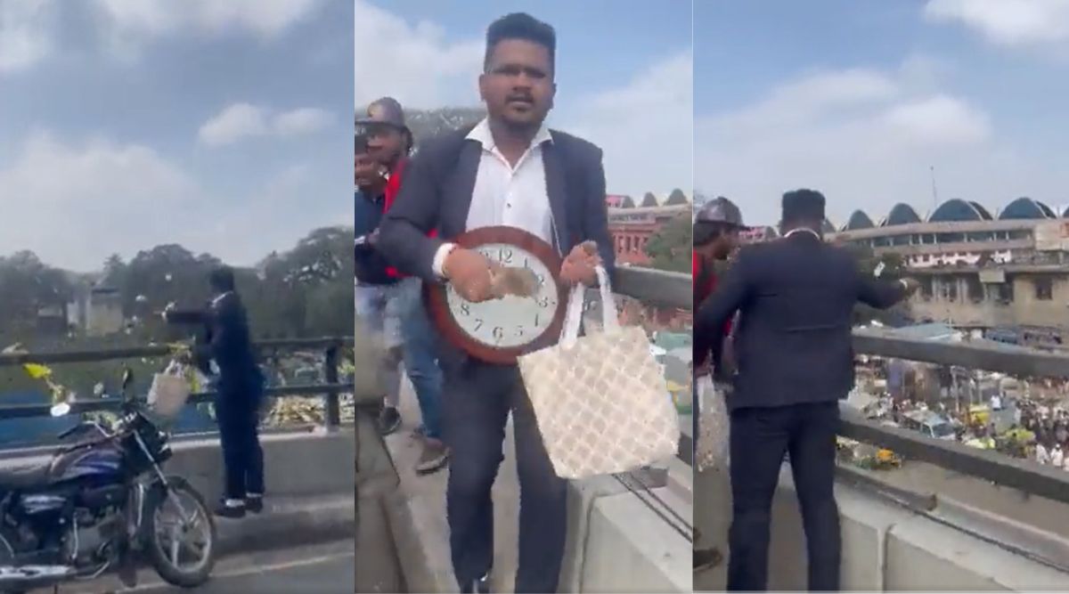 bengaluru man throws notes