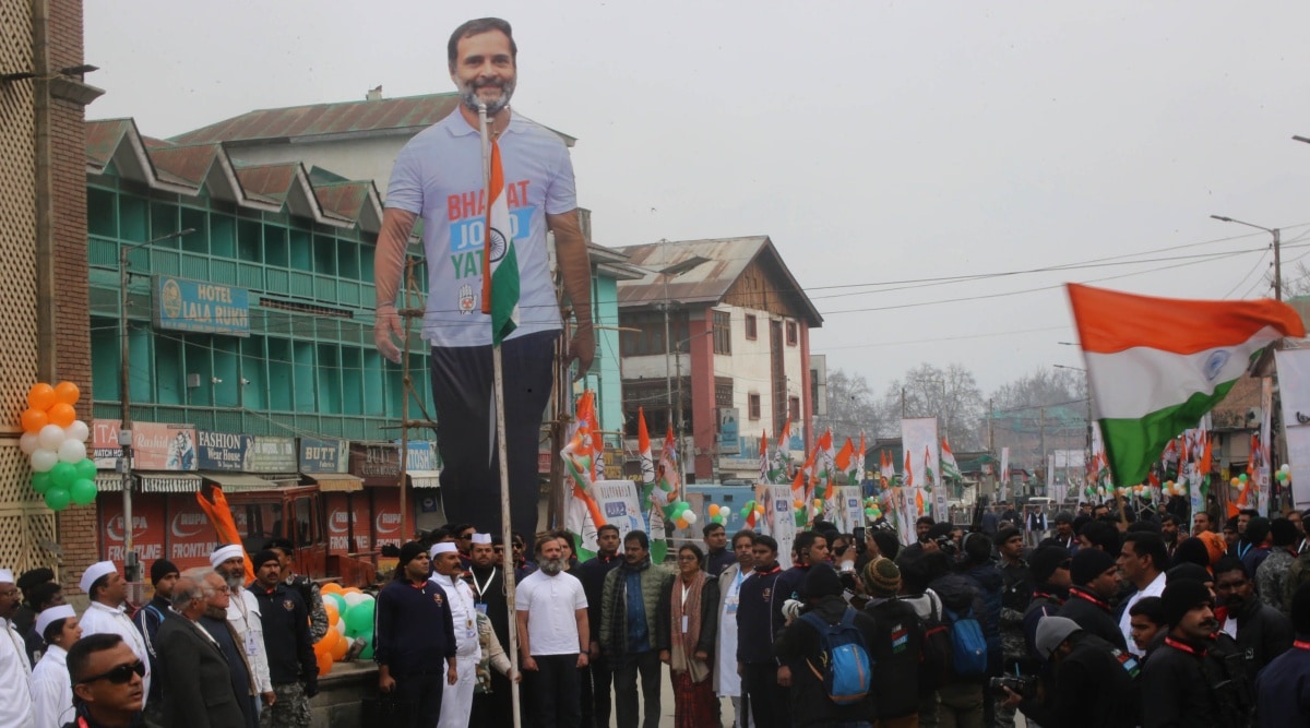 srinagar, bharat jodo yatra, rahul gandhi, priyanka gandhi, india news, indian express