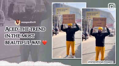 Blinkit and Zomato billboard meme, Harteerath Singh Director Hemkunt Foundation, viral marketing campaigns India, viral memes, viral Instagram post Hemkunt Foundation, Indian express