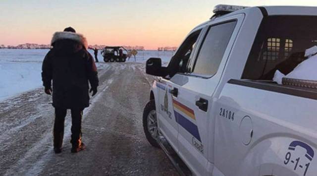 Canada/US border, Jan. 19, 2022. (Source: Royal Canadian Mounted Police)