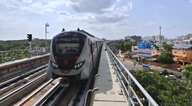 The two corridors of phase one were inaugurated by Prime Minister Narendra Modi in September last year. (Express photo by Nirmal Harindran)