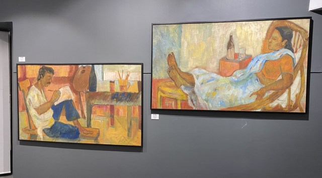 Chandana Hore's first solo show in Ahmedabad is on display till January 15. (Express Photo)

