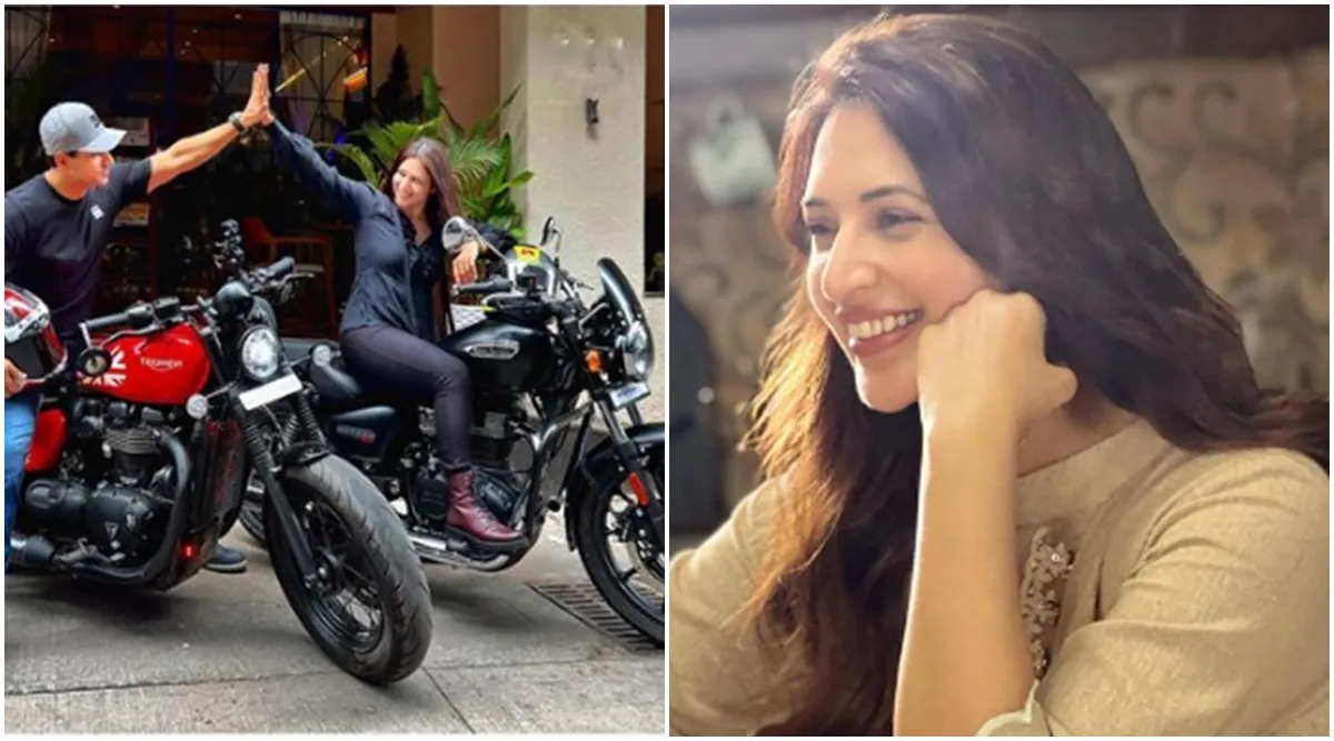 Watch: Divyanka Tripathi, Vivek Dahiya set couple goals as they enjoy a  'ride date' | Lifestyle News,The Indian Express