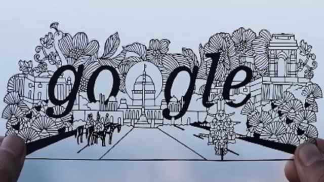 The artist Parth Kothekar told Google that he wanted to create a “portrait of India”.