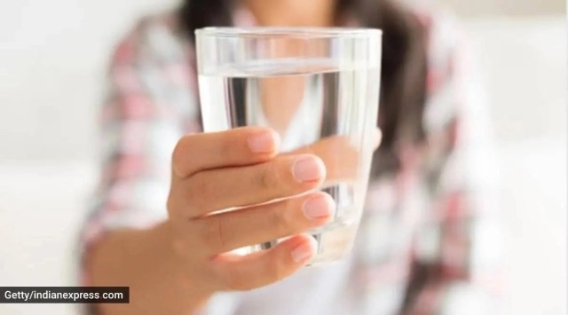 drinking water