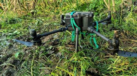 The DGP said the police teams fired at least 12 rounds from AK-47 to shoot down the drone. He said this is the sixth drone recovered in less than two months. (Representational)