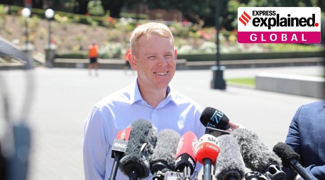 chris hipkins talks to media