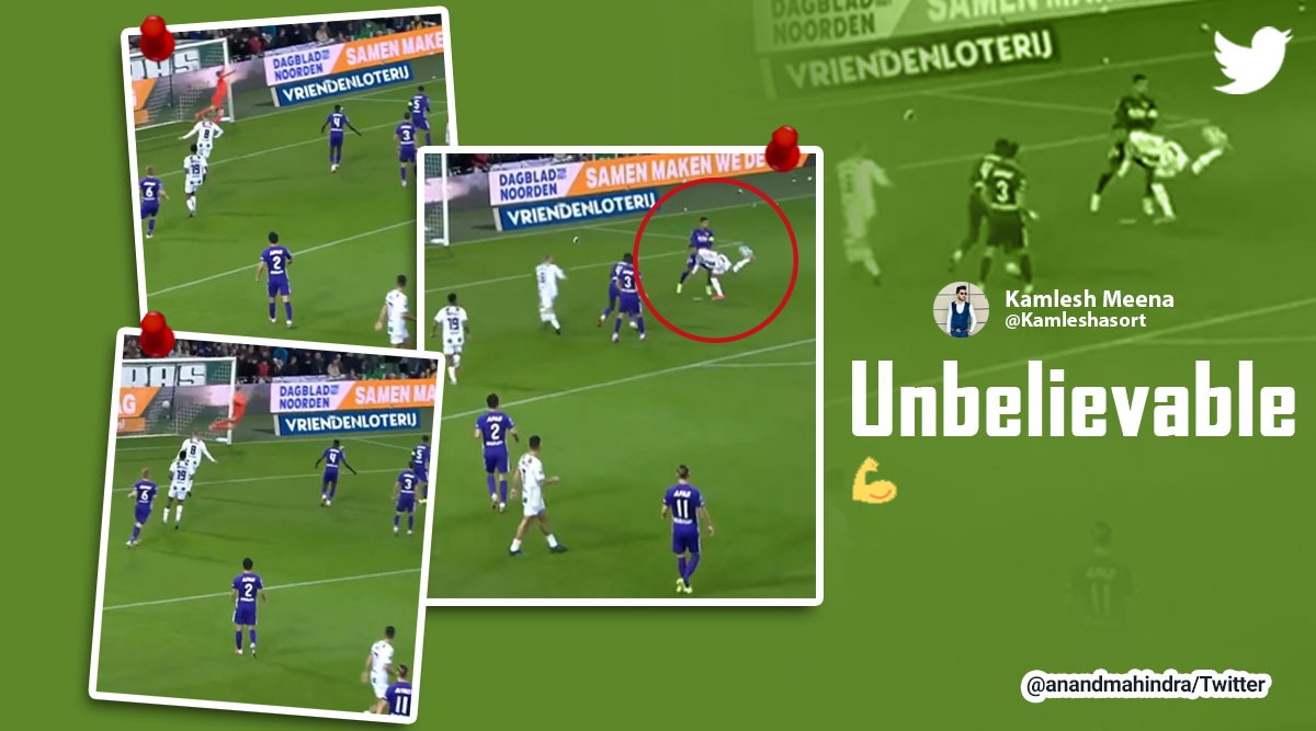 Anand Mahindra, Anand Mahindra Monday motivation tweets, Dutch Eredivisie, viral football goals, best football goals video, indian express