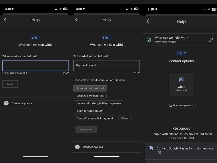 How to contact customer support on Google Pay for refund-related issues ...