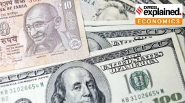 representational photo of rupees and dollars