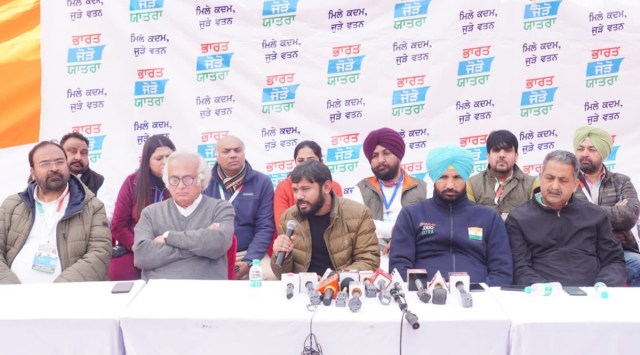 The RSS’s ideology cannot be implemented in the country till the time the Gandhi family is there, Kanhaiya Kumar said. (Photo: Twitter/@RajaBrar_INC)
