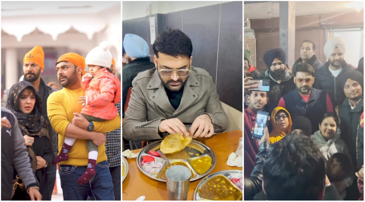 Kapil Sharma visits his home, college in Amritsar with wife Ginni Chatrath and kids Thank you for the blessings Television News photo picture