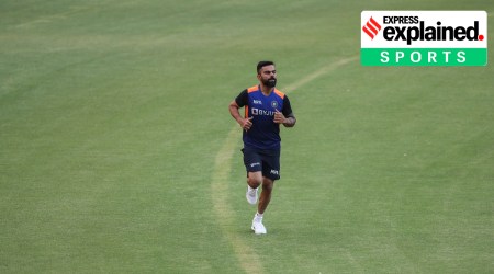 Virat Kohli running