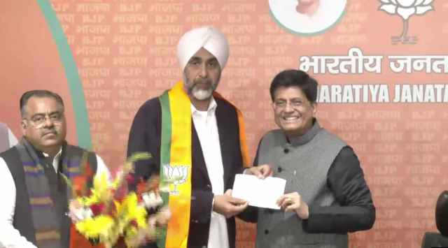 Manpreet Singh Badal joins BJP on Wednesday. (Photo: Twitter@BJP4Punjab)