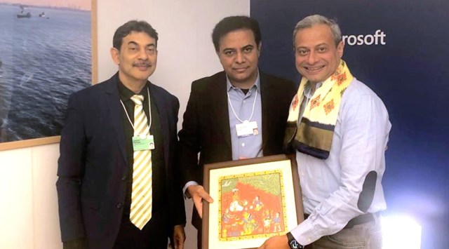 Global IT giant Microsoft will establish three more data centres in Hyderabad. (Twitter/@MinisterKTR)