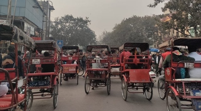 There is little to stop more rickshaws from plying on the route, which makes walking on the main path a chore and pushes pedestrians to the sidewalks