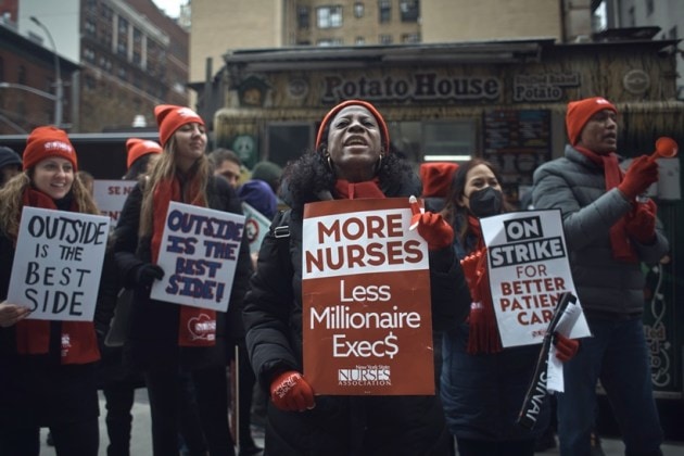 US nurse strike