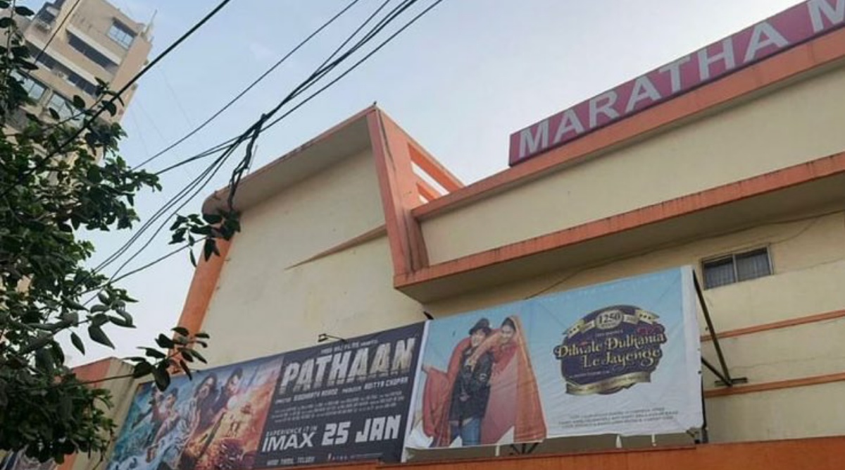 Maratha Mandir screens Pathaan and Dilwale Dulhania Le Jayenge at the same time, fan says ‘Only Shah Rukh Khan could do this…’ - The Indian Express