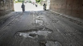 puducherry news, puducherry pothole news, indian express