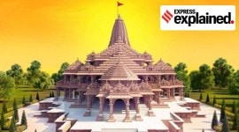 ram-temple Proposed construction design of the ram mandir, with multiple levels.