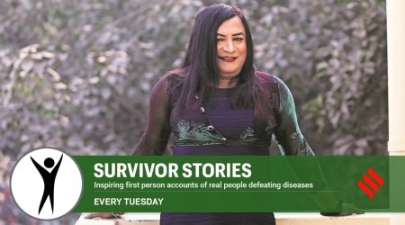 Sanjana is a crusader against AIDS and other sexually transmitted diseases. (Express photo by Gajendra Yadav)