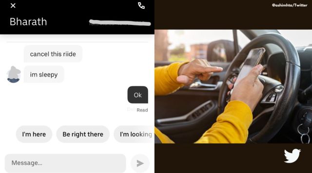 Ola Uber funny texts, Viral conversation with Uber cab, viral uber driver texts, funny bangalore tweets, indian express